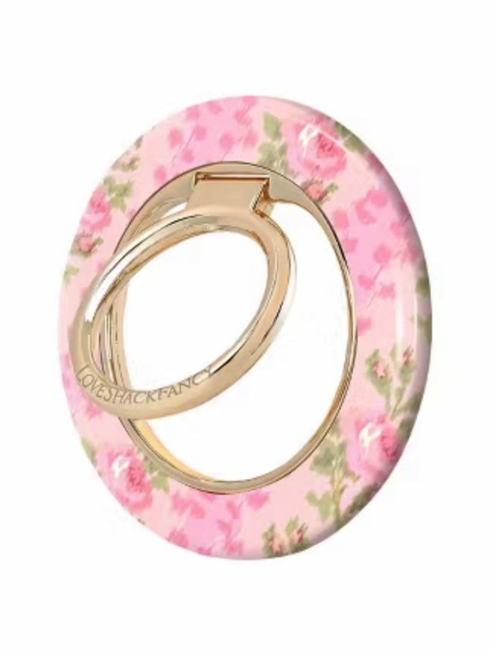 NEW LoveShackFancy magnetic ring stand case mate Strawberry macaroon Popsocket